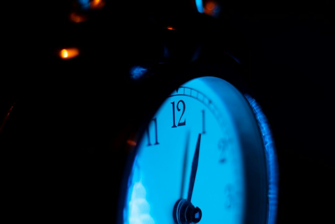 clock ticking at night